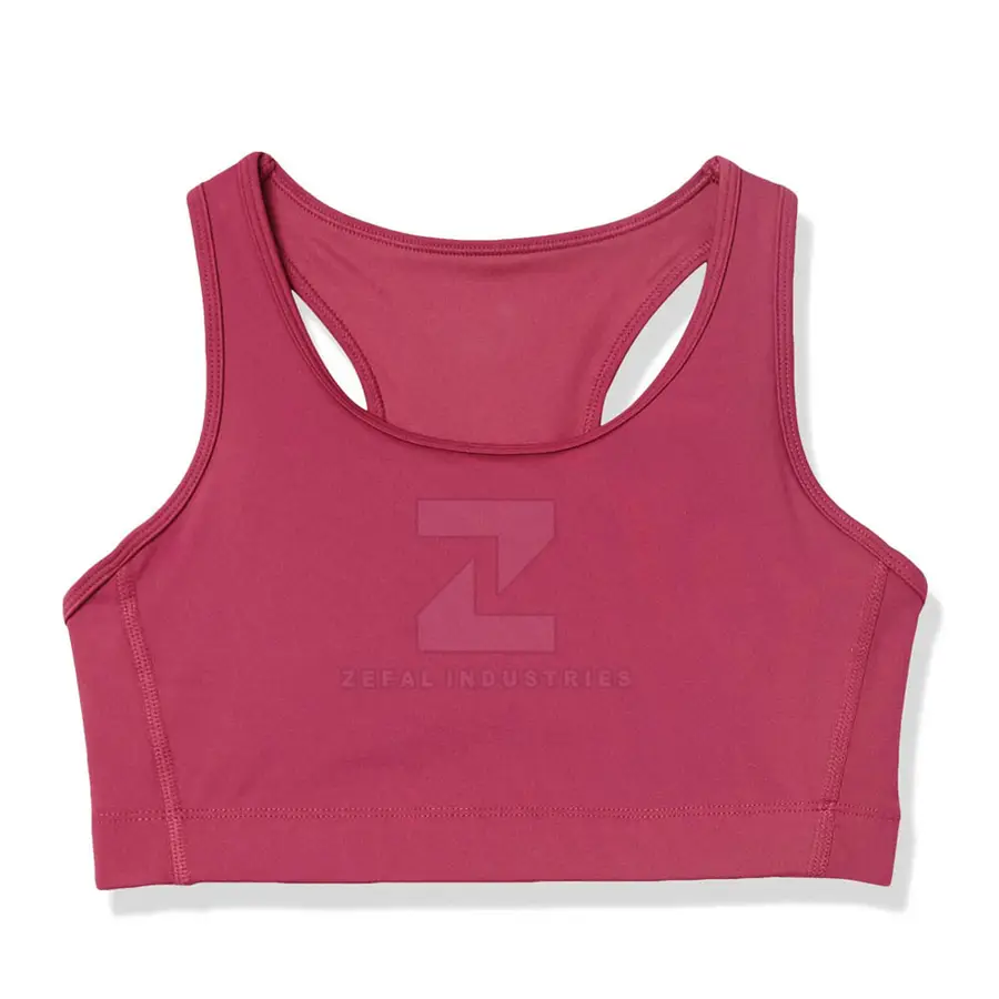 Made Pakistan Women Sports Bra Active Wear Breathable High Support Eco-Friendly Spandex/Nylon Quick Dry Adjustable Straps — Zefal Industries product photograph 2 of 6