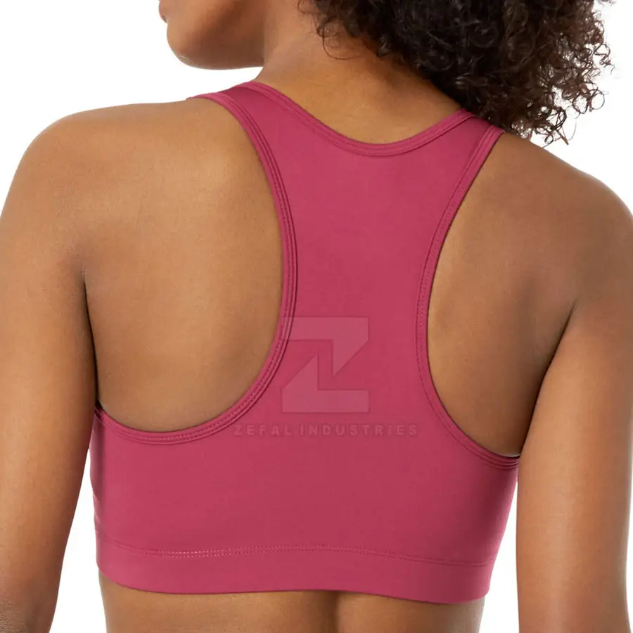 Made Pakistan Women Sports Bra Active Wear Breathable High Support Eco-Friendly Spandex/Nylon Quick Dry Adjustable Straps — Zefal Industries product photograph 3 of 6