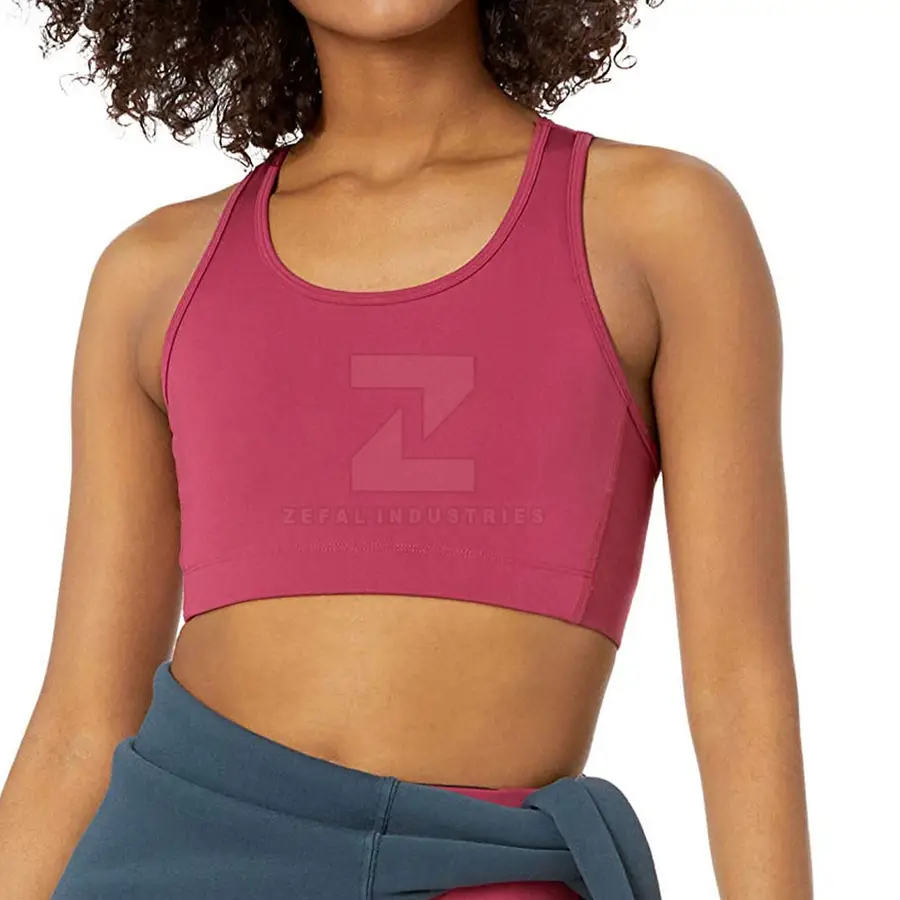 Made Pakistan Women Sports Bra Active Wear Breathable High Support Eco-Friendly Spandex/Nylon Quick Dry Adjustable Straps — Zefal Industries product photograph 4 of 6