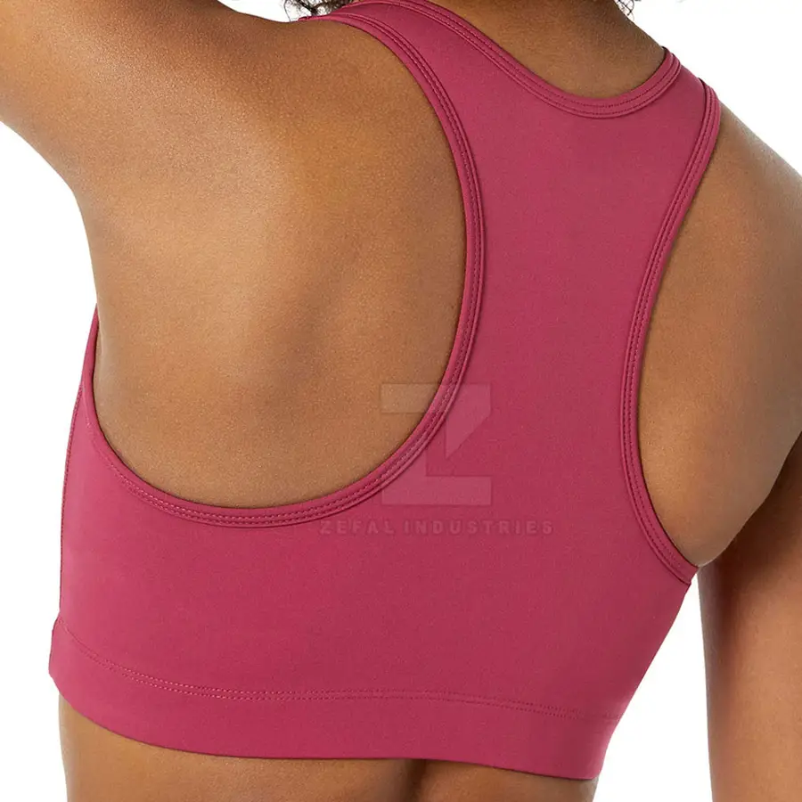 Made Pakistan Women Sports Bra Active Wear Breathable High Support Eco-Friendly Spandex/Nylon Quick Dry Adjustable Straps — Zefal Industries product photograph 5 of 6