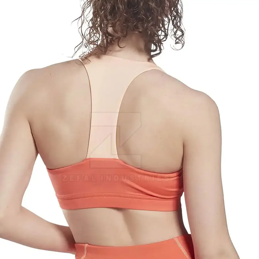 Seamless Breathable Eco-Friendly Quick Dry Yoga Fitness Gym Sports Bra Women High Support Adjustable Straps Front Customizable — Zefal Industries product photograph 2 of 6