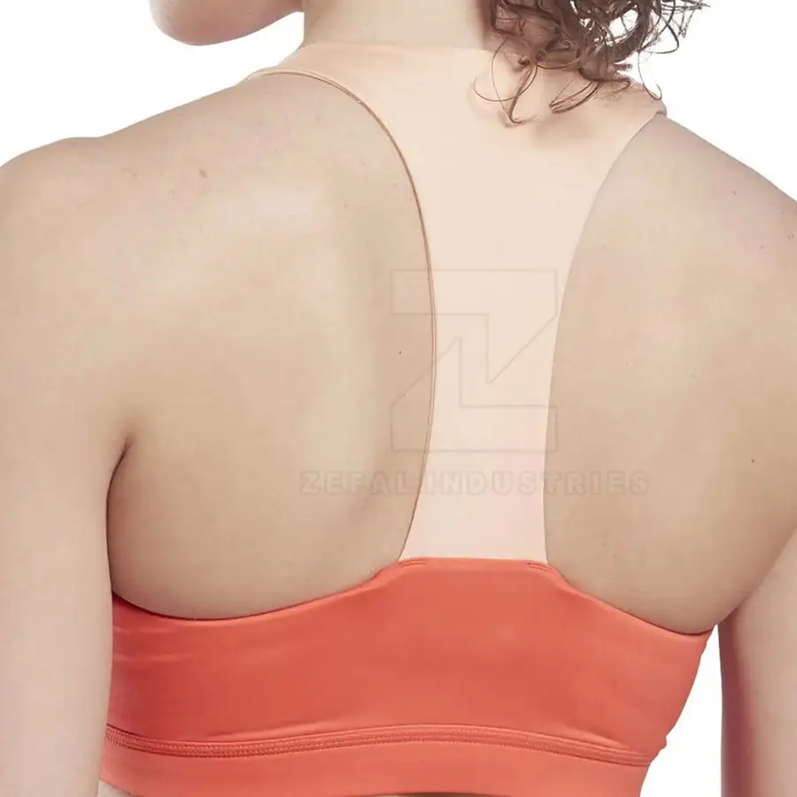 Seamless Breathable Eco-Friendly Quick Dry Yoga Fitness Gym Sports Bra Women High Support Adjustable Straps Front Customizable — Zefal Industries product photograph 4 of 6