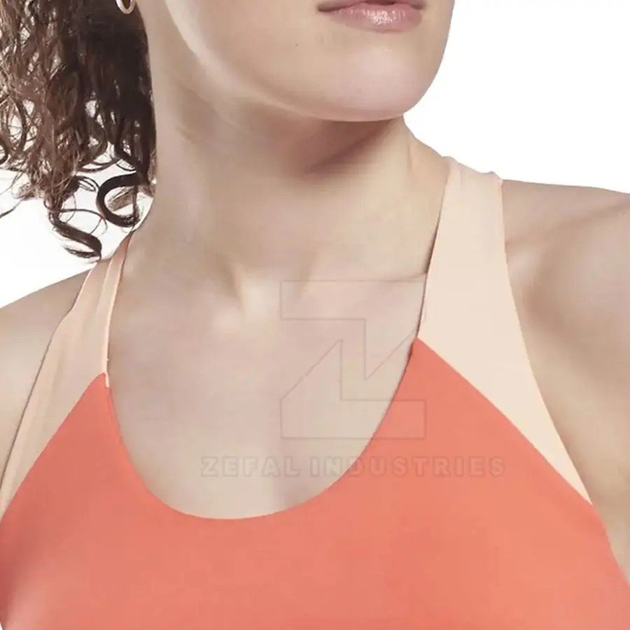 Seamless Breathable Eco-Friendly Quick Dry Yoga Fitness Gym Sports Bra Women High Support Adjustable Straps Front Customizable — Zefal Industries product photograph 5 of 6