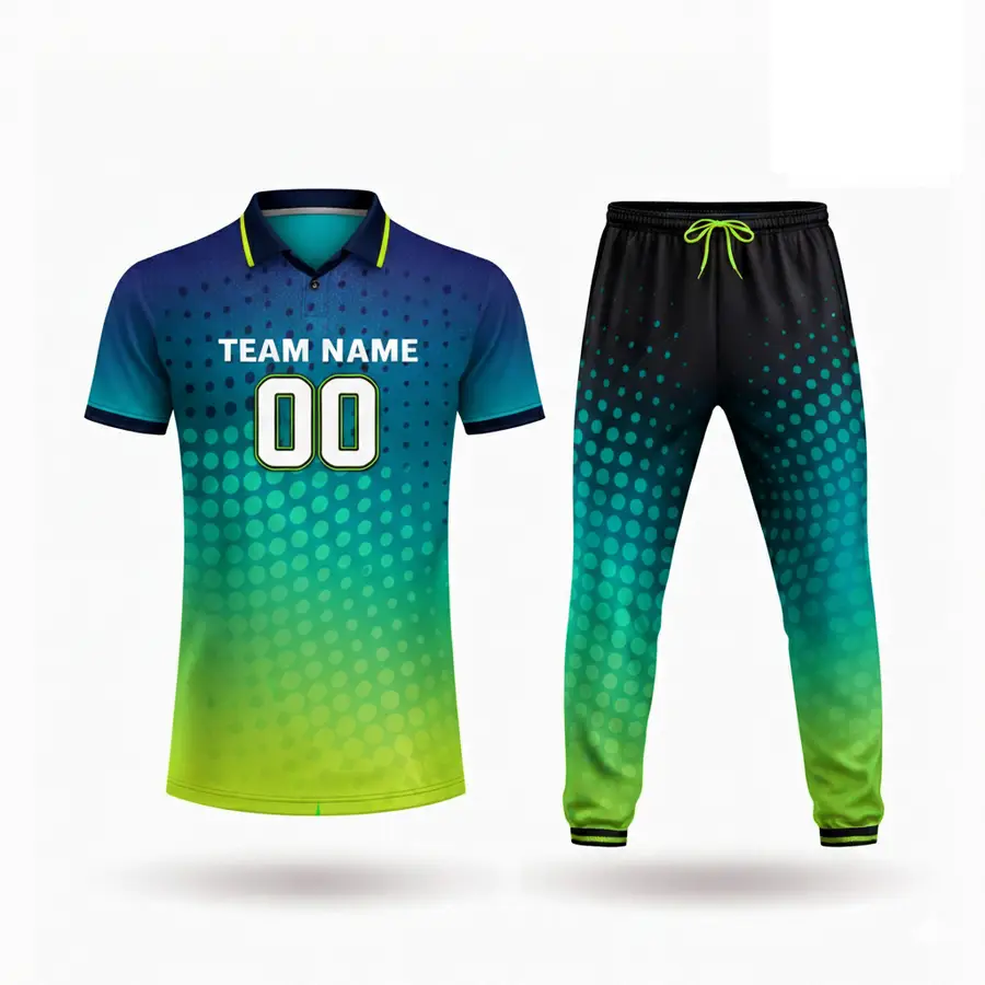 Cricket Uniform Men Adults Custom Team Brand Name Lightweight Comfortable 100% Polyester Anti-Bacterial Winter Print Logo Custom — Zefal Industries product photograph 2 of 6