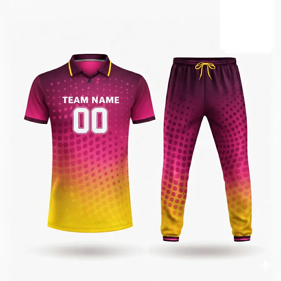Cricket Uniform Men Adults Custom Team Brand Name Lightweight Comfortable 100% Polyester Anti-Bacterial Winter Print Logo Custom — Zefal Industries product photograph 3 of 6