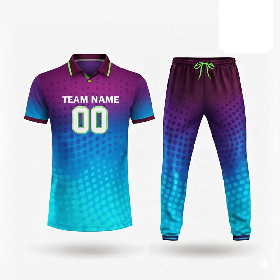 Cricket Uniform Men Adults Custom Team Brand Name Lightweight Comfortable 100% Polyester Anti-Bacterial Winter Print Logo Custom — Zefal Industries product photograph 4 of 6
