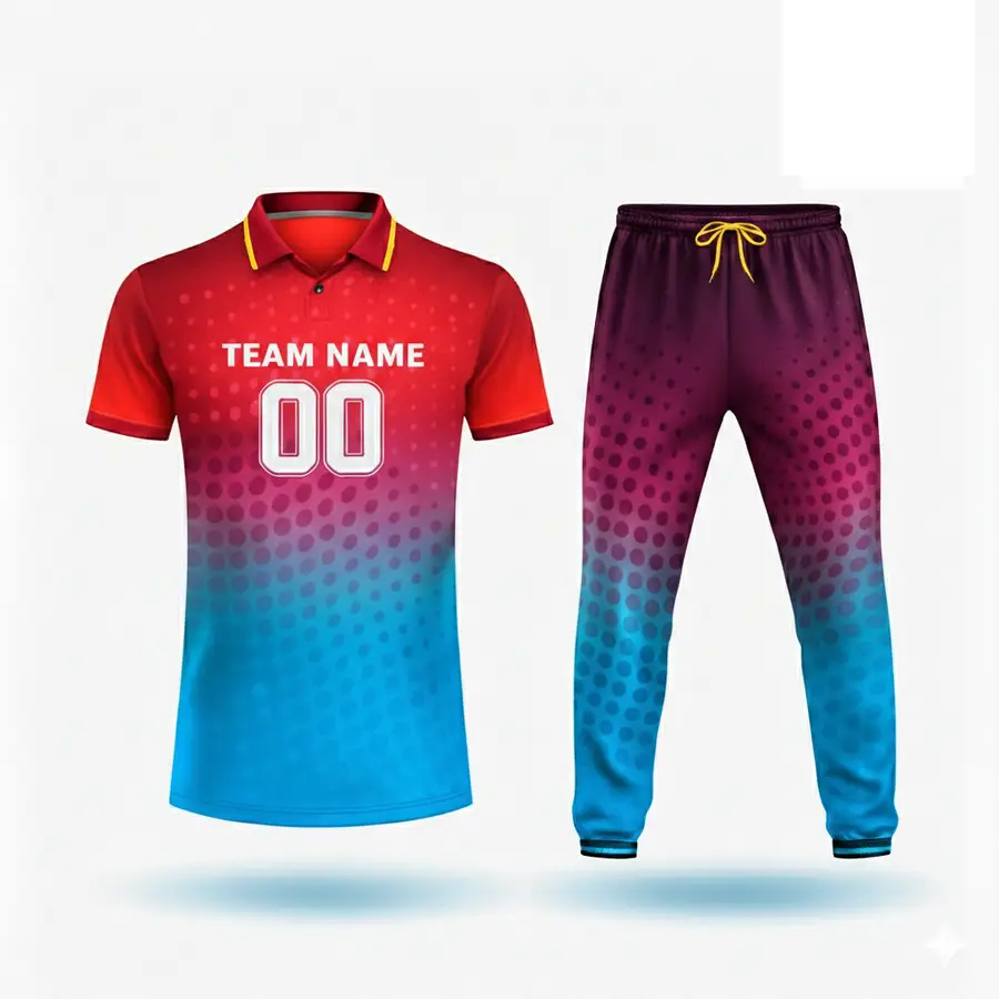 Cricket Uniform Men Adults Custom Team Brand Name Lightweight Comfortable 100% Polyester Anti-Bacterial Winter Print Logo Custom — Zefal Industries product photograph 5 of 6