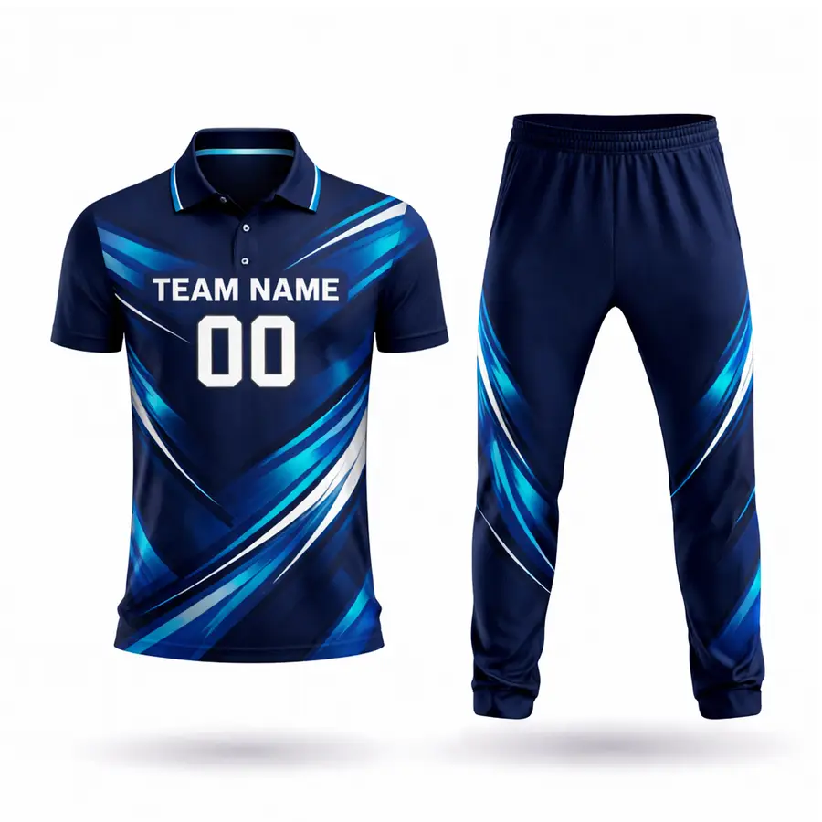Professional Wholesale Customized Cricket Uniform Full Sublimation Logo Design 100% Polyester Anti-Bacterial Men Custom Team — Zefal Industries product photograph 1 of 6