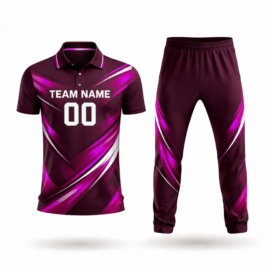 Professional Wholesale Customized Cricket Uniform Full Sublimation Logo Design 100% Polyester Anti-Bacterial Men Custom Team — Zefal Industries product photograph 2 of 6