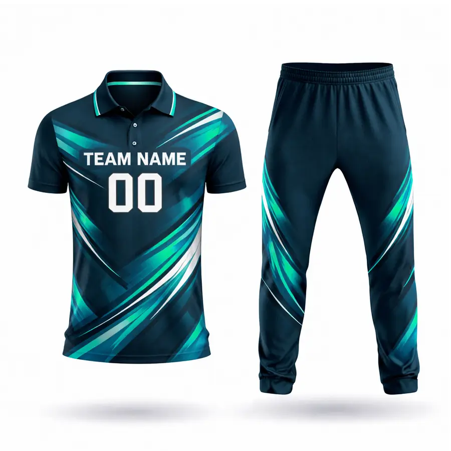 Professional Wholesale Customized Cricket Uniform Full Sublimation Logo Design 100% Polyester Anti-Bacterial Men Custom Team — Zefal Industries product photograph 4 of 6