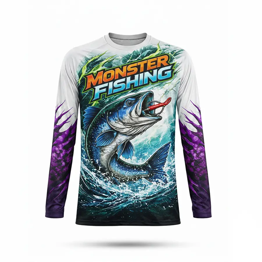 Custom Wholesale Long Sleeve Sublimated Printed Quick Dry Performance Anti-Bacterial 100% Polyester Winter Men — Zefal Industries product photograph 4 of 6