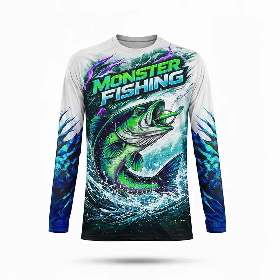 Custom Wholesale Long Sleeve Sublimated Printed Quick Dry Performance Anti-Bacterial 100% Polyester Winter Men — Zefal Industries product photograph 6 of 6