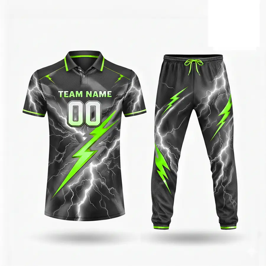 Green White Men Set Breathable Digital Print Fabric Anti-Bacterial 100% Polyester Winter Custom — Zefal Industries product photograph 6 of 6