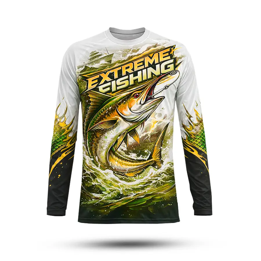 Custom Men Long Sleeve Anti-Wrinkle Quick Dry Ventilated 100% Polyester Anti-Bacterial Winter Outdoor UPF 50+ UV Protection — Zefal Industries product photograph 1 of 6