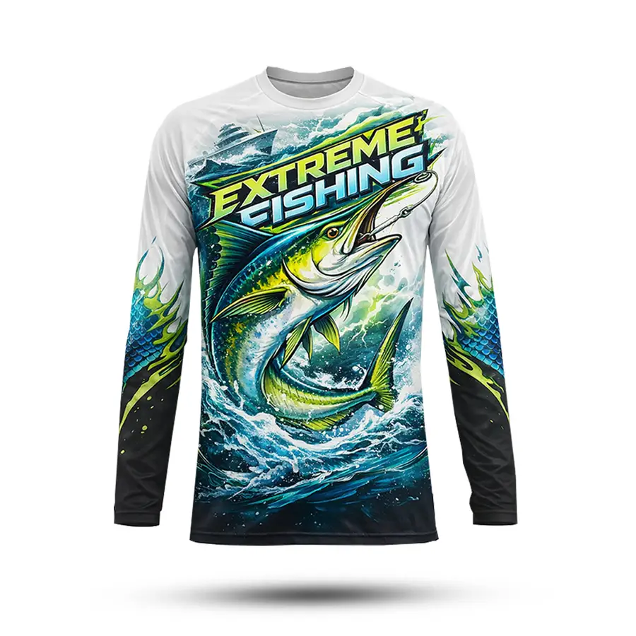 Custom Men Long Sleeve Anti-Wrinkle Quick Dry Ventilated 100% Polyester Anti-Bacterial Winter Outdoor UPF 50+ UV Protection — Zefal Industries product photograph 4 of 6
