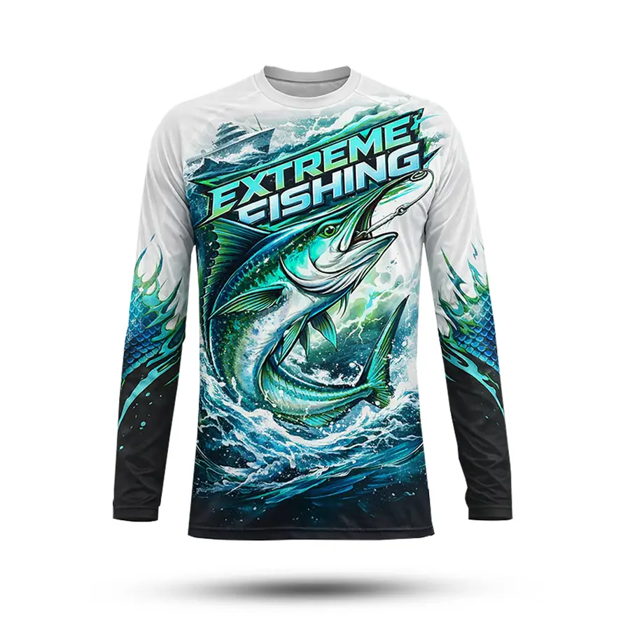 Custom Men Long Sleeve Anti-Wrinkle Quick Dry Ventilated 100% Polyester Anti-Bacterial Winter Outdoor UPF 50+ UV Protection — Zefal Industries product photograph 5 of 6