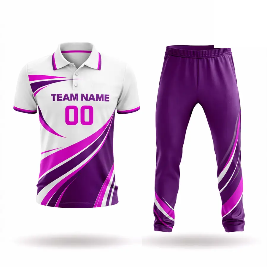 Best Selling Customizable Men's Cricket Uniform Team Logo Custom Brand Name Digital Print Anti-Bacterial 100% Polyester Winter — Zefal Industries product photograph 4 of 6
