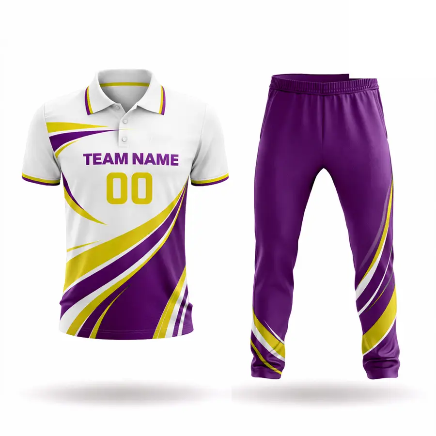 Best Selling Customizable Men's Cricket Uniform Team Logo Custom Brand Name Digital Print Anti-Bacterial 100% Polyester Winter — Zefal Industries product photograph 5 of 6