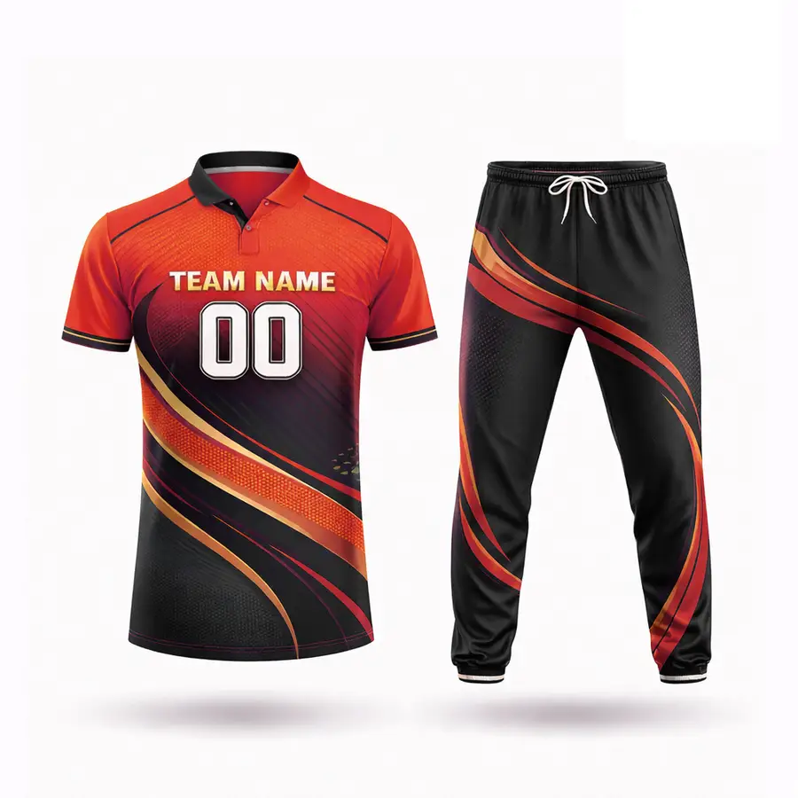 Lightweight Comfortable 100% Polyester Anti-Bacterial Men's Cricket Jersey Custom Logo Team Brand Designs for Winter Made — Zefal Industries product photograph 3 of 6
