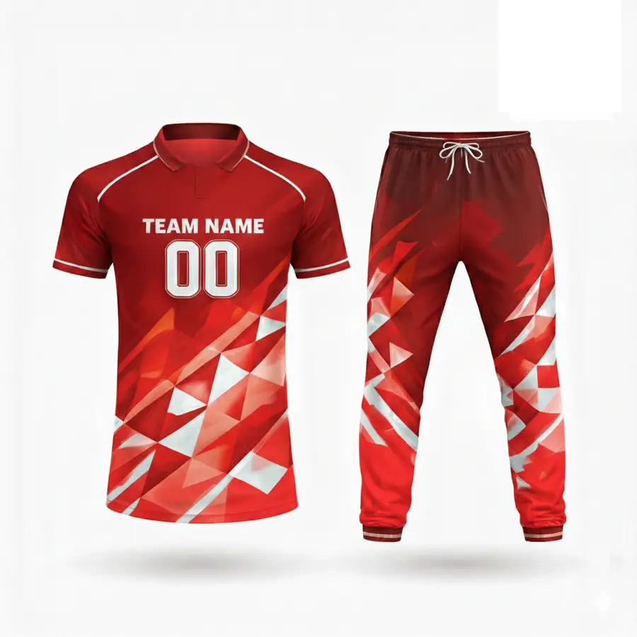 Wholesale Custom Cricket Uniform Sublimated Design Team Jersey 100% Polyester Anti-Bacterial Men's Low Price Custom Colors Logo — Zefal Industries product photograph 1 of 6