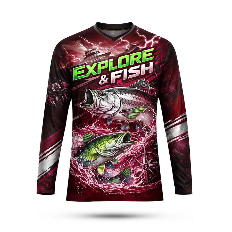 Men's New Design Performance Full Digital Print UV Protection Long Sleeve Quick Dry 100% Polyester Anti-Bacterial Wear — Zefal Industries product photograph 4 of 6