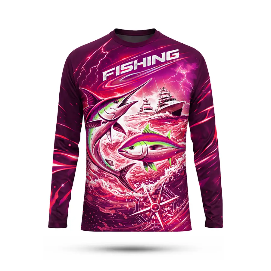 Hot Selling Custom Logo Plus Size Breathable Long Sleeve Drawstring UPF 50+ Quick-Dry Anti-Bacterial 100% Polyester Men's Custom — Zefal Industries product photograph 5 of 6