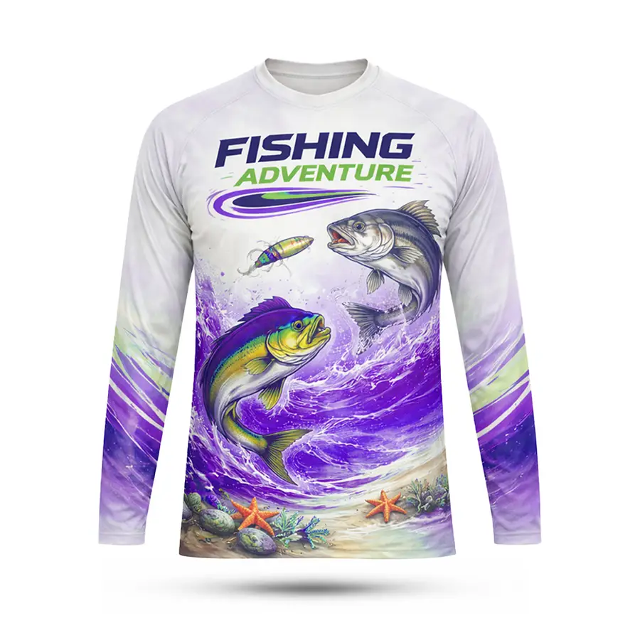 UV Quick Dry Breathable 100% Polyester Jersey Full Sleeve for Wholesale Professional +50 UPF Anti-Bacterial Winter Men's — Zefal Industries product photograph 5 of 6