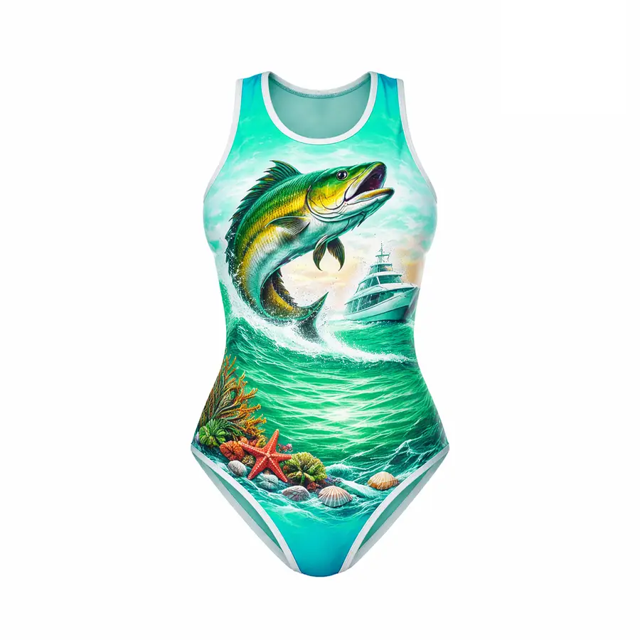 Custom Wholesale One Stylish Swimwear Brazilian Bottom Halter Neckline Tank Plus Size Front Logo Jewelry Windproof 100% — Zefal Industries product photograph 2 of 6