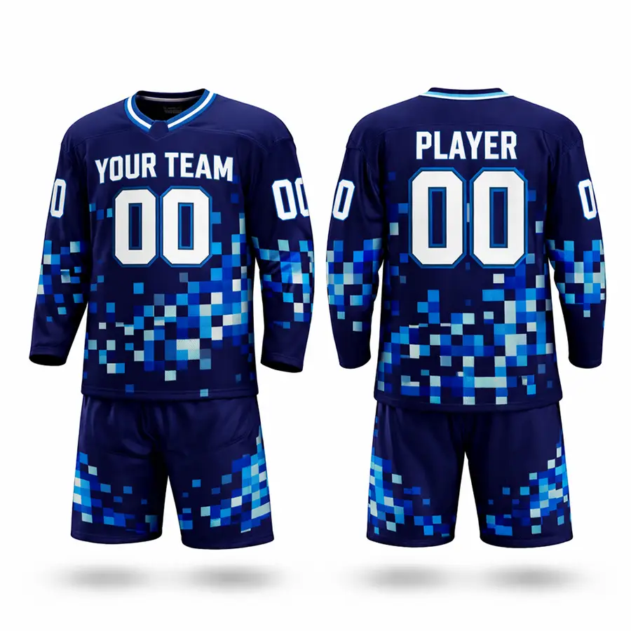 Customized Logo Digital Print Handmade Men's Team Wear Sets Jersey Pant 100% Polyester Quick Dry Breathable Anti-Bacterial — Zefal Industries product photograph 1 of 6