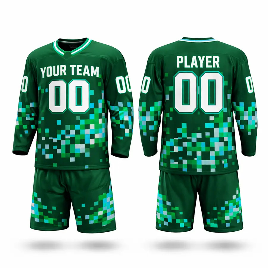 Customized Logo Digital Print Handmade Men's Team Wear Sets Jersey Pant 100% Polyester Quick Dry Breathable Anti-Bacterial — Zefal Industries product photograph 3 of 6