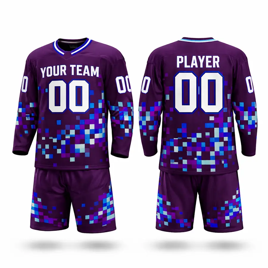 Customized Logo Digital Print Handmade Men's Team Wear Sets Jersey Pant 100% Polyester Quick Dry Breathable Anti-Bacterial — Zefal Industries product photograph 4 of 6