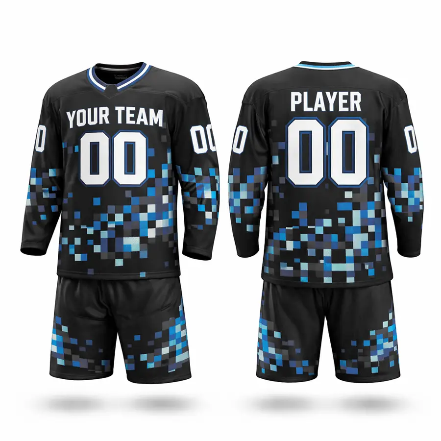Customized Logo Digital Print Handmade Men's Team Wear Sets Jersey Pant 100% Polyester Quick Dry Breathable Anti-Bacterial — Zefal Industries product photograph 6 of 6