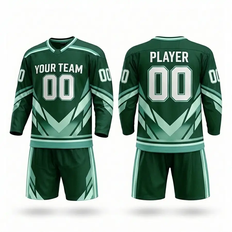 Customizable Set Team Logo Breathable Mesh Jersey Durable Pants Digital Print Anti-Bacterial Winter Men's Eco-Friendly — Zefal Industries product photograph 3 of 6