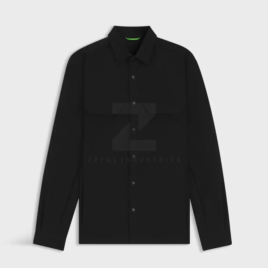 Lightweight Pakistan Made Spring Men Structured Casual Shirt 100% Cotton Breathable Quick Dry Eco-Friendly Safari Style High — real Zefal Industries product photograph