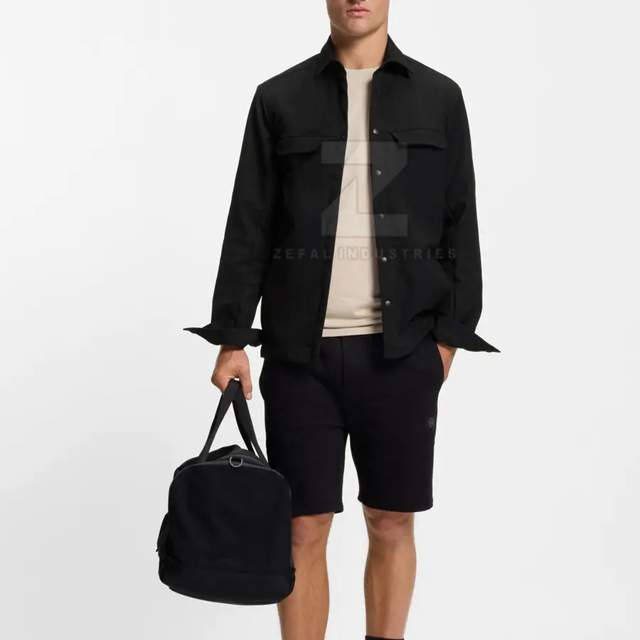 Lightweight Pakistan Made Spring Men Structured Casual Shirt 100% Cotton Breathable Quick Dry Eco-Friendly Safari Style High — Zefal Industries product photograph 4 of 6