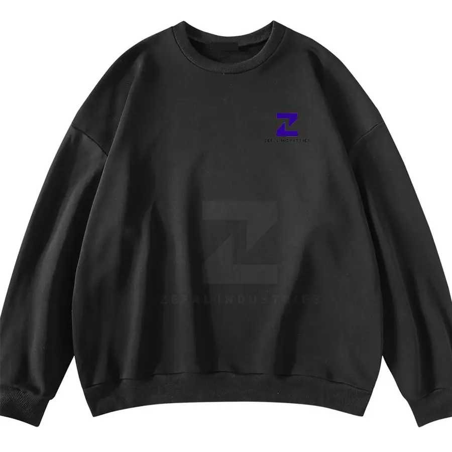 Regular Fit Men's Winter Casual Sweatshirt Custom Logo Printed Eco-Friendly Breathable Fleece Cotton Blended — Zefal Industries product photograph 1 of 6