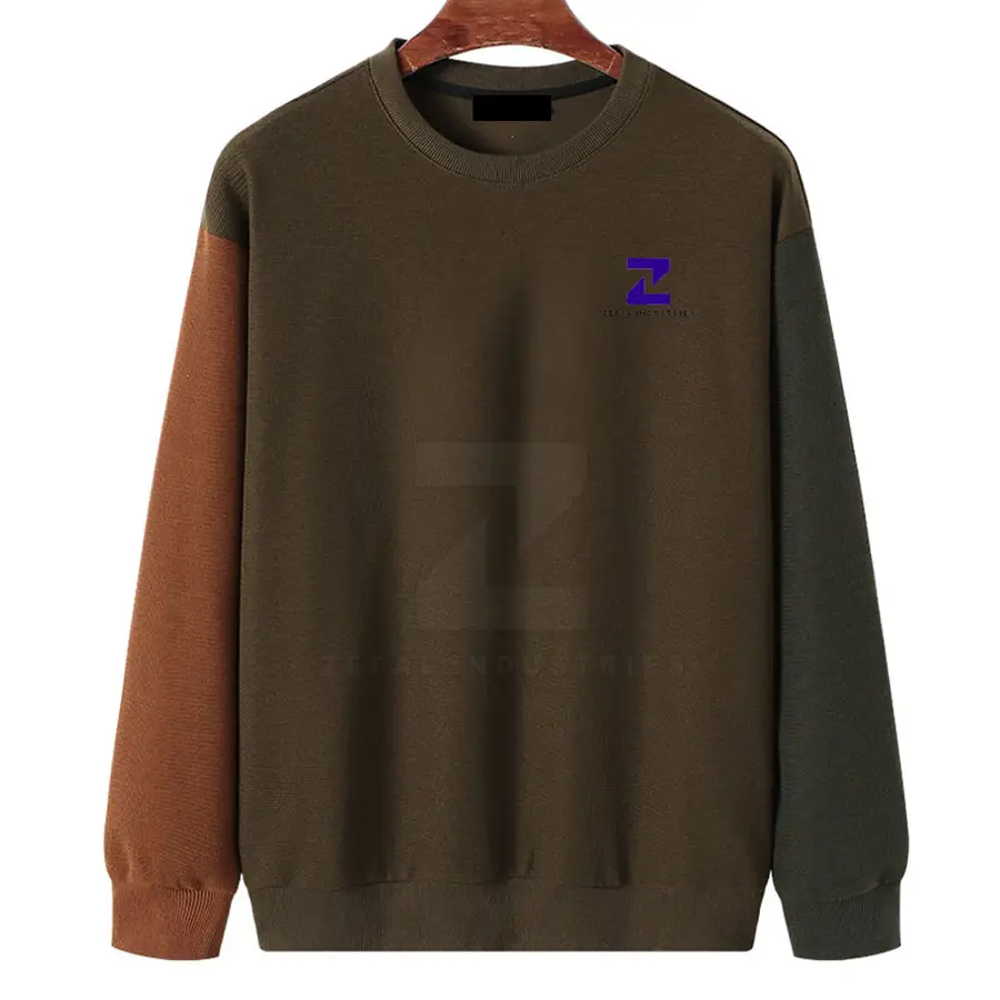 Pullover O-Neck High Quality Men's Solid Winter Cotton Blended Sweatshirt Custom Wholesale Long Sleeve Top in Stock — Zefal Industries product photograph 1 of 6
