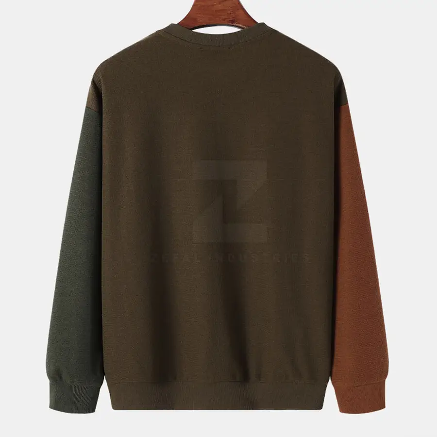 Pullover O-Neck High Quality Men's Solid Winter Cotton Blended Sweatshirt Custom Wholesale Long Sleeve Top in Stock — Zefal Industries product photograph 2 of 6