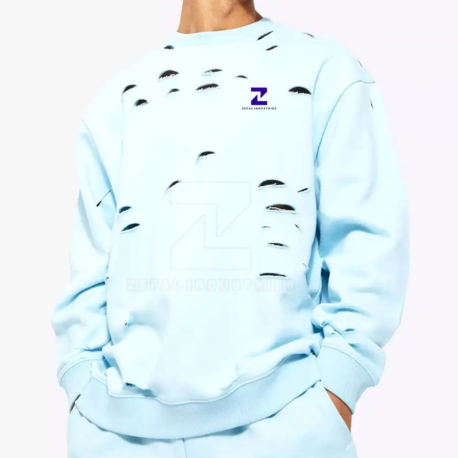 Pakistan Manufacturer Men's Winter Sweatshirts 100% Cotton Eco-Friendly Breathable Fleece Casual Wear Wholesale — Zefal Industries product photograph 1 of 6