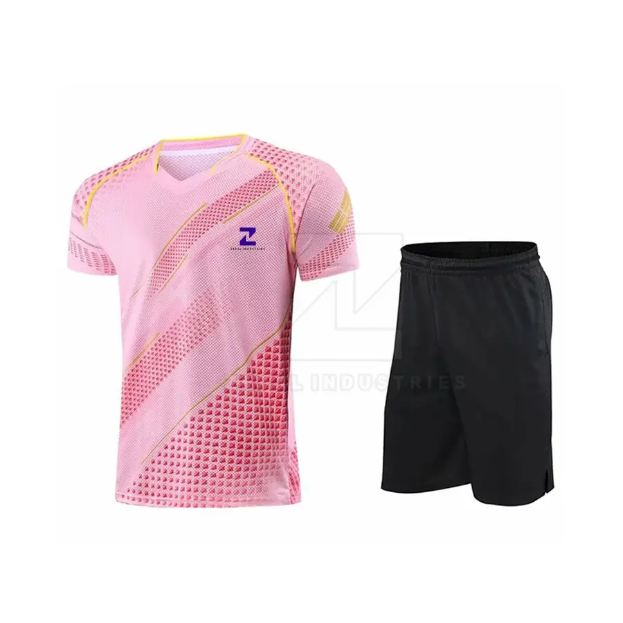 Customized Logo 100% Polyester Breathable Eco-Friendly Quick Dry Short High Quality Men's Adult Tennis Uniform-Pakistan Best — Zefal Industries product photograph 1 of 6