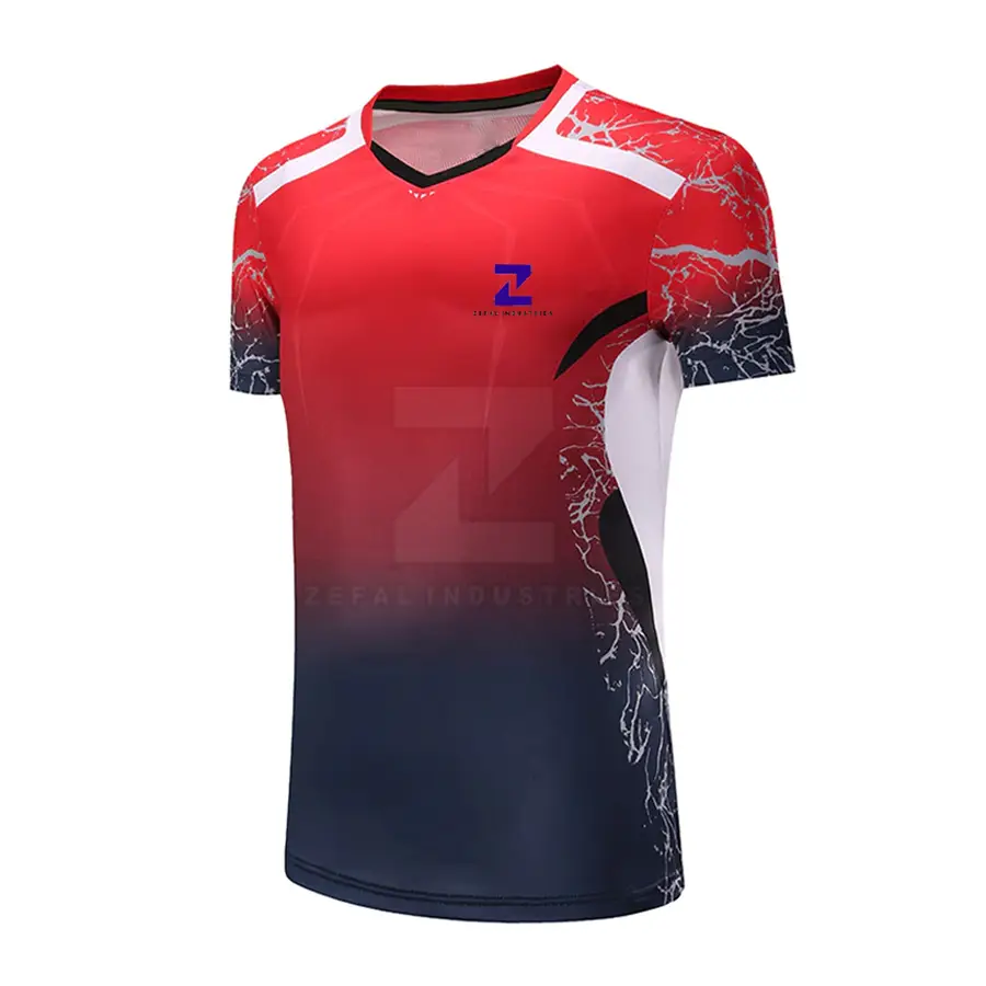 High Quality Customized Breathable Short Sleeve Tennis & Badminton Uniform for Adults-Eco-Friendly Short Sleeve Made in Pakistan — Zefal Industries product photograph 4 of 6