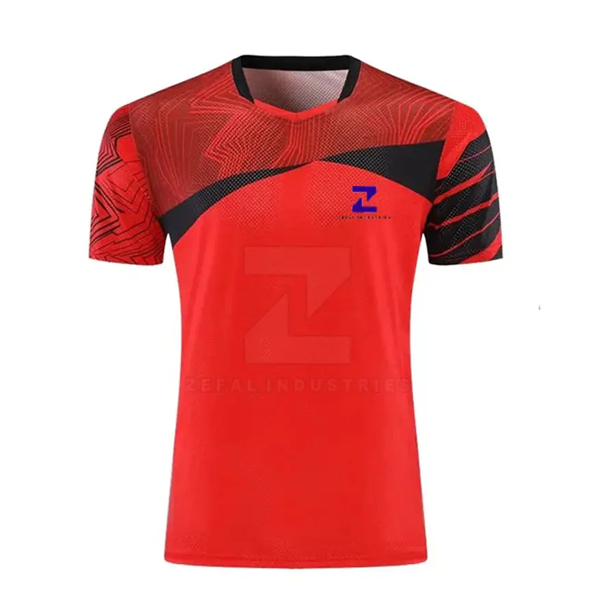 Make Your Own Custom Logo Front Position Eco-Friendly Quick Dry Breathable 100% Polyester Men's Adult Short Tennis Uniform Sets — Zefal Industries product photograph 3 of 6