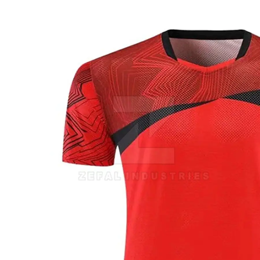 Make Your Own Custom Logo Front Position Eco-Friendly Quick Dry Breathable 100% Polyester Men's Adult Short Tennis Uniform Sets — Zefal Industries product photograph 5 of 6