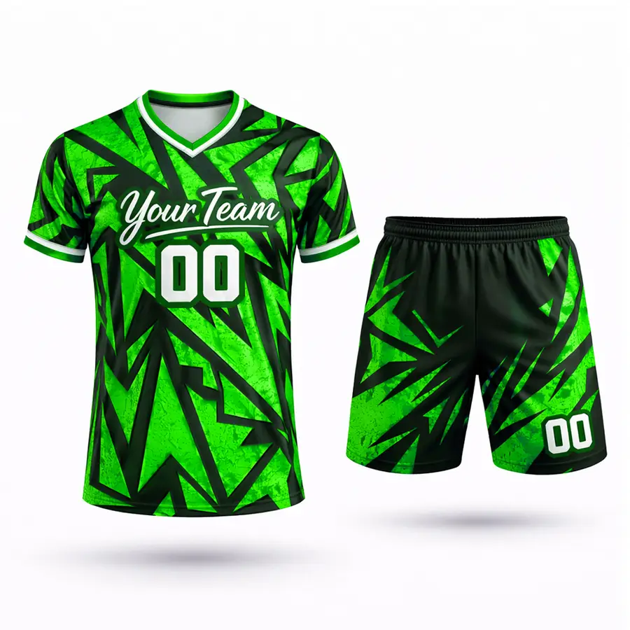 High Quality 100% Polyester Anti-Bacterial Sports Jersey and Shorts Set for Men and Women New Arrival Cheap Price — Zefal Industries product photograph 3 of 6