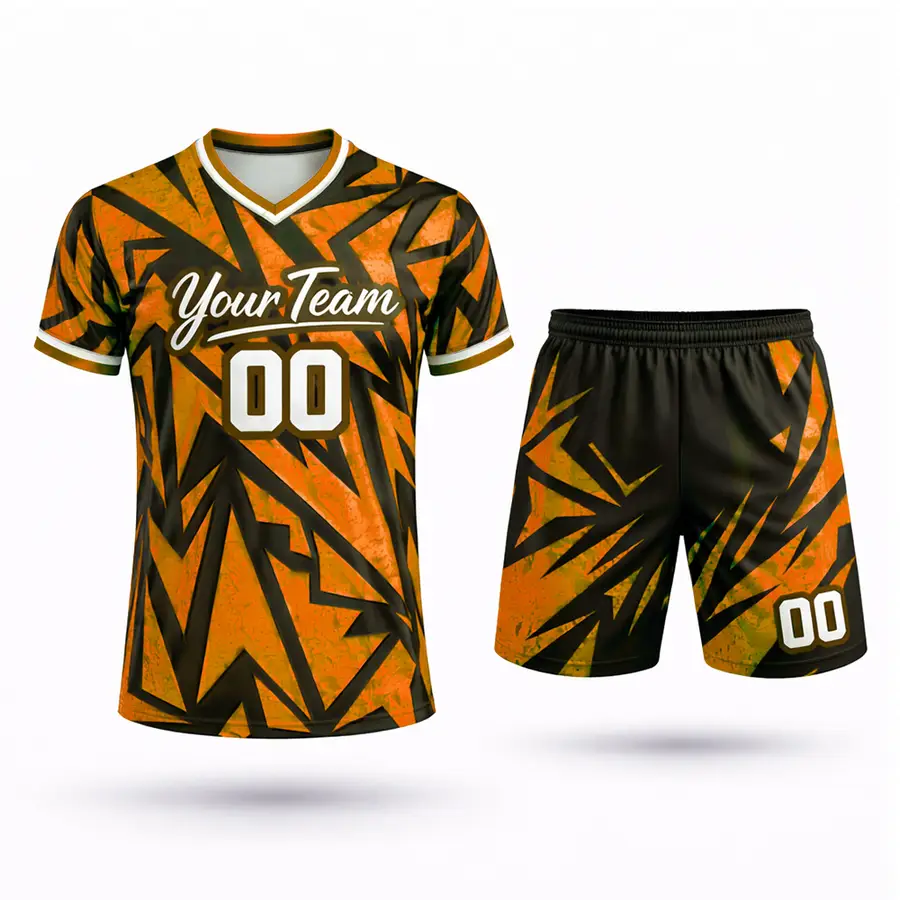 High Quality 100% Polyester Anti-Bacterial Sports Jersey and Shorts Set for Men and Women New Arrival Cheap Price — Zefal Industries product photograph 5 of 6
