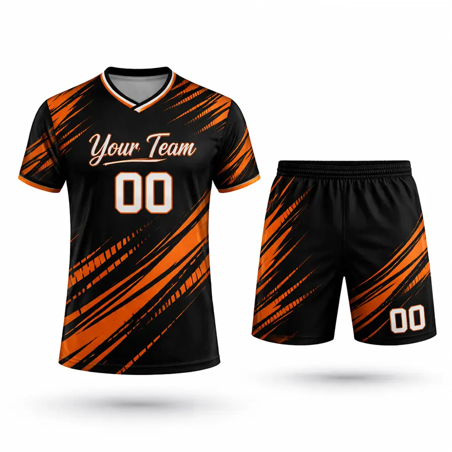 Wholesale Custom Logo Design Your Team Name Buy Digital Print Anti-Bacterial 100% Polyester Streetswear Men Women Short Sets — Zefal Industries product photograph 1 of 6