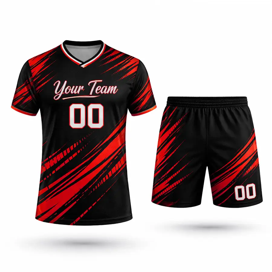 Wholesale Custom Logo Design Your Team Name Buy Digital Print Anti-Bacterial 100% Polyester Streetswear Men Women Short Sets — Zefal Industries product photograph 2 of 6
