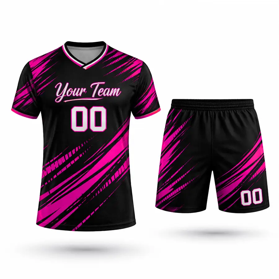 Wholesale Custom Logo Design Your Team Name Buy Digital Print Anti-Bacterial 100% Polyester Streetswear Men Women Short Sets — Zefal Industries product photograph 3 of 6
