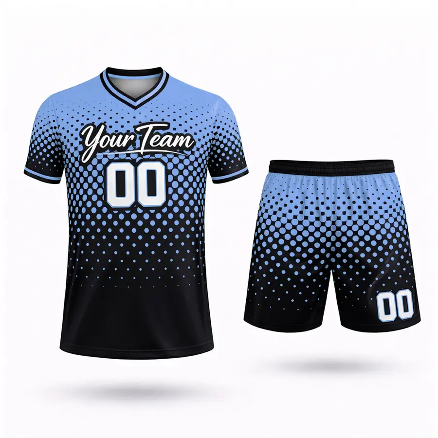 Football Soccer Kit Personalized Short Sleeve Shorts Set for Men Women Your Name Number Team Logo 100% Anti-Bacterial Winter — Zefal Industries product photograph 2 of 6
