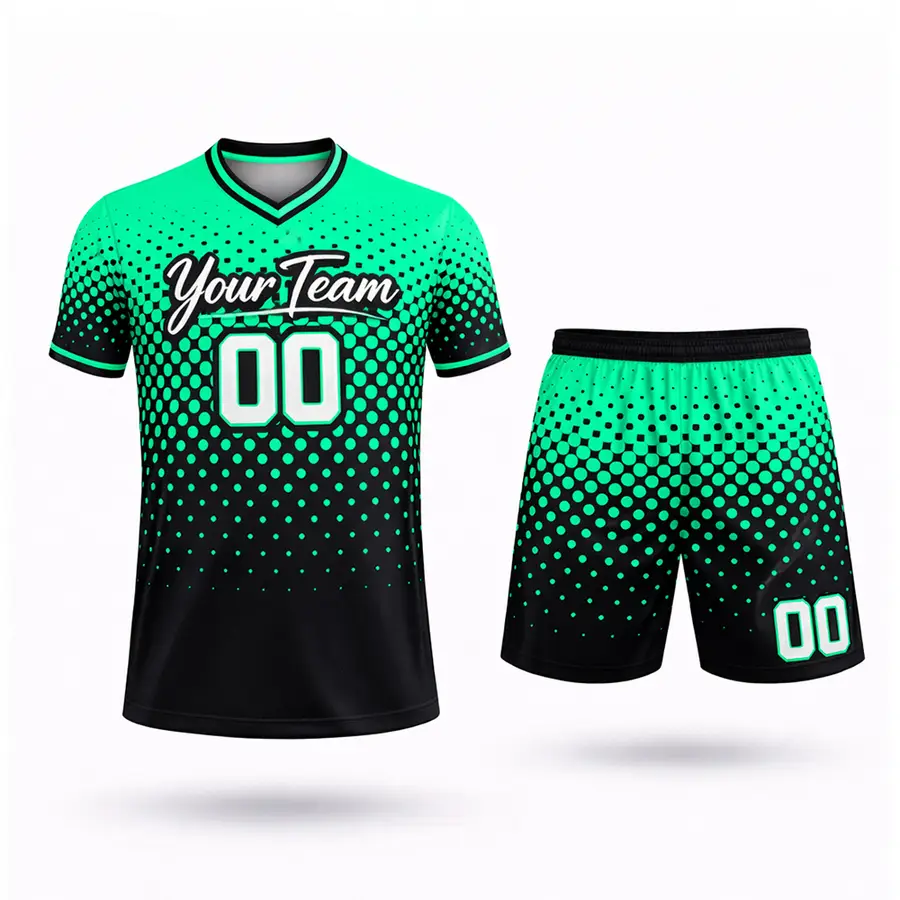 Football Soccer Kit Personalized Short Sleeve Shorts Set for Men Women Your Name Number Team Logo 100% Anti-Bacterial Winter — Zefal Industries product photograph 5 of 6